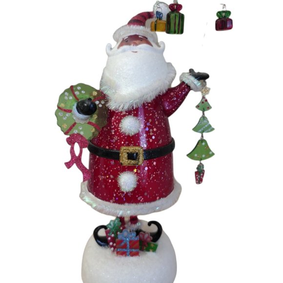 💖HP💖JC Penny Home Collection Acrylic Jiggle Santa Light 12 1/4" Tall Christmas - Picture 7 of 9